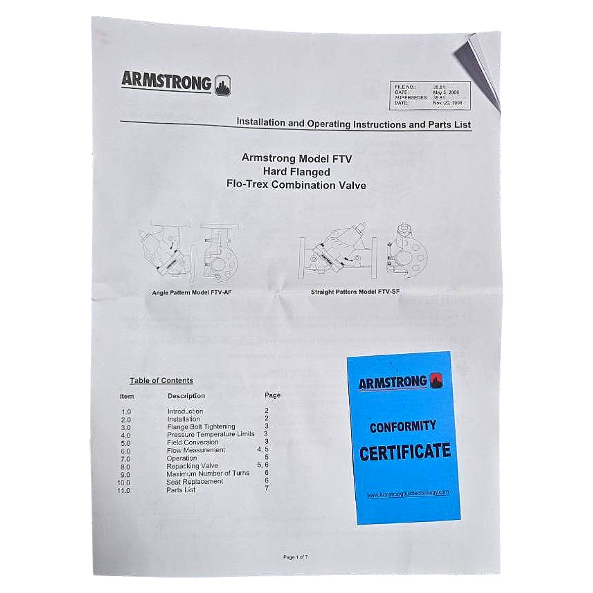 Armstrong 570200-483 Flo-Trex Combination Valve