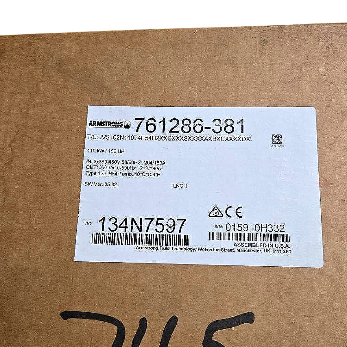 Armstrong DE 4300 0813-060.0 Vertical In-Line Centrifugal Pump