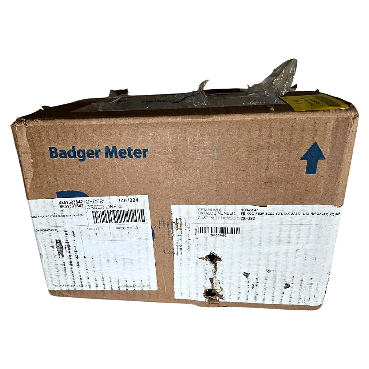 Badger 103-6641 mechanical water flowmeter