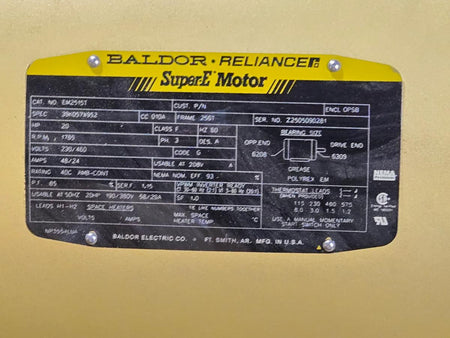 Baldor EM2515T AC induction motor