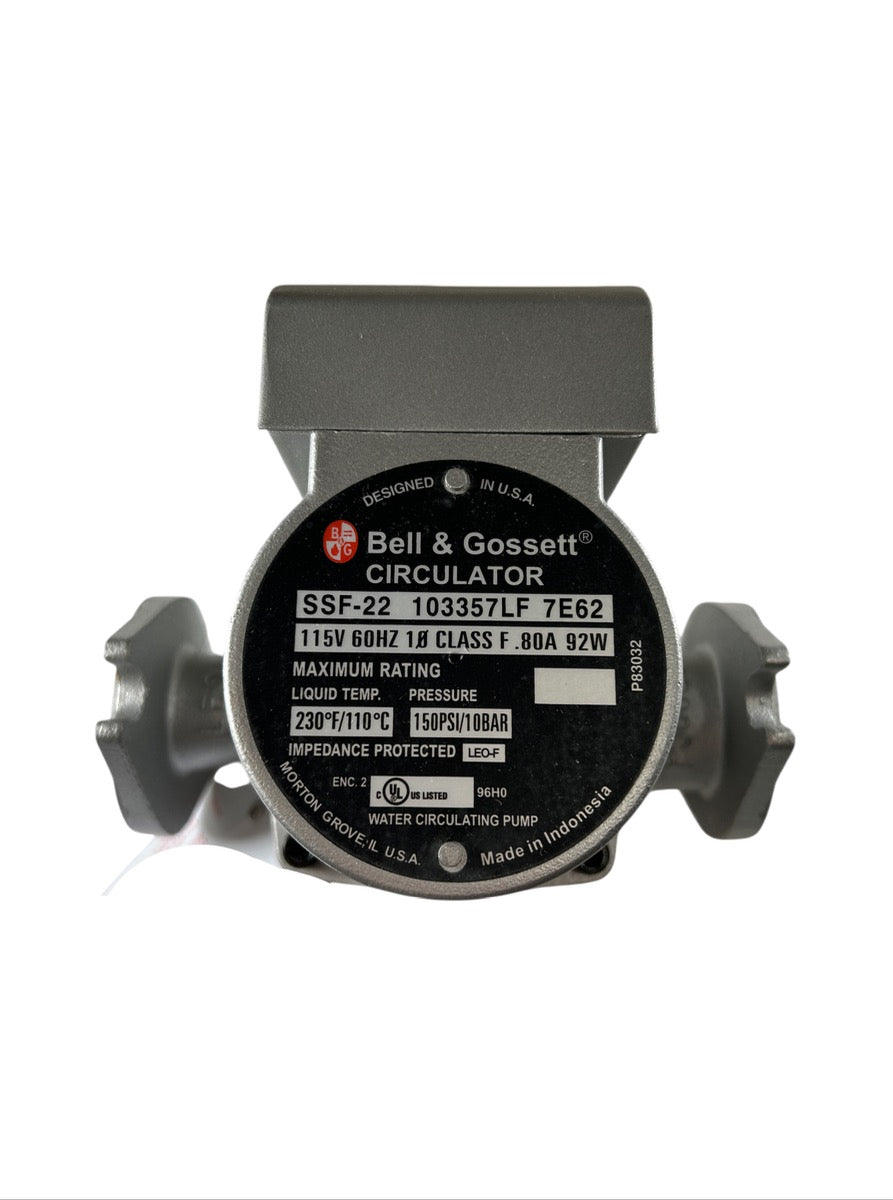 Bell & Gossett ssf-22 10335lF hot water circulator pump