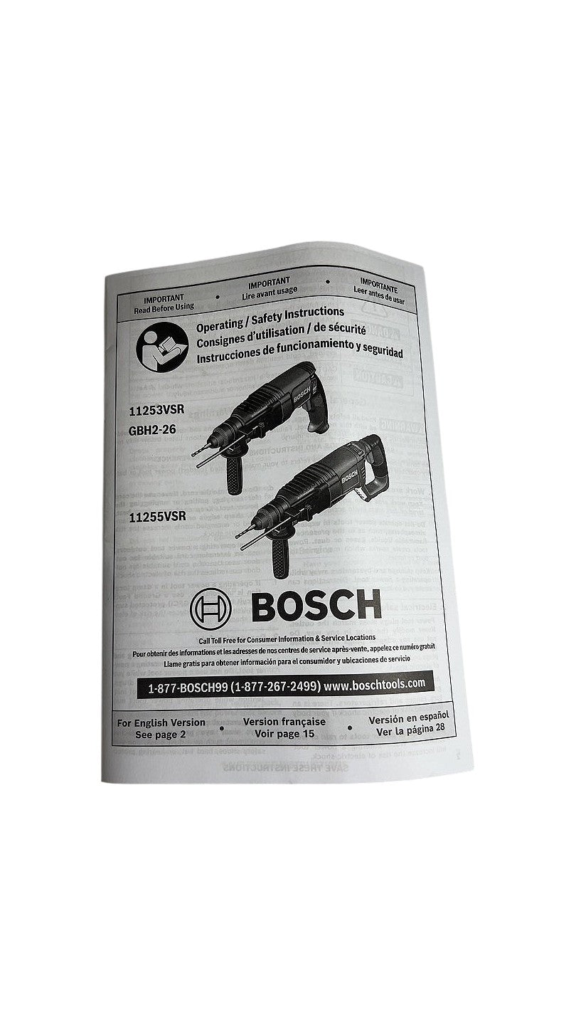 Bosch 11255VSR SDS-plus rotary hammer drill