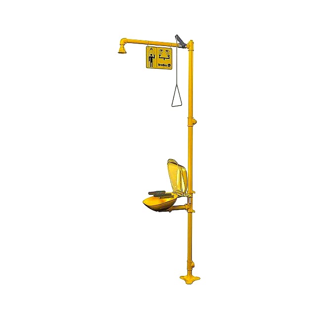 Bradely S19314PDCFWGR combination eyewash drench shower