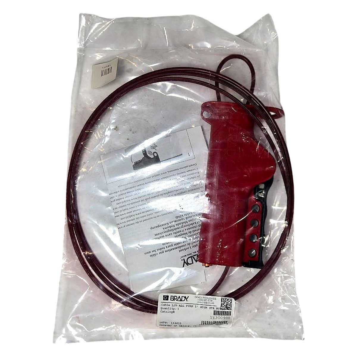 Brady Y4300988 Cable Lockout Device