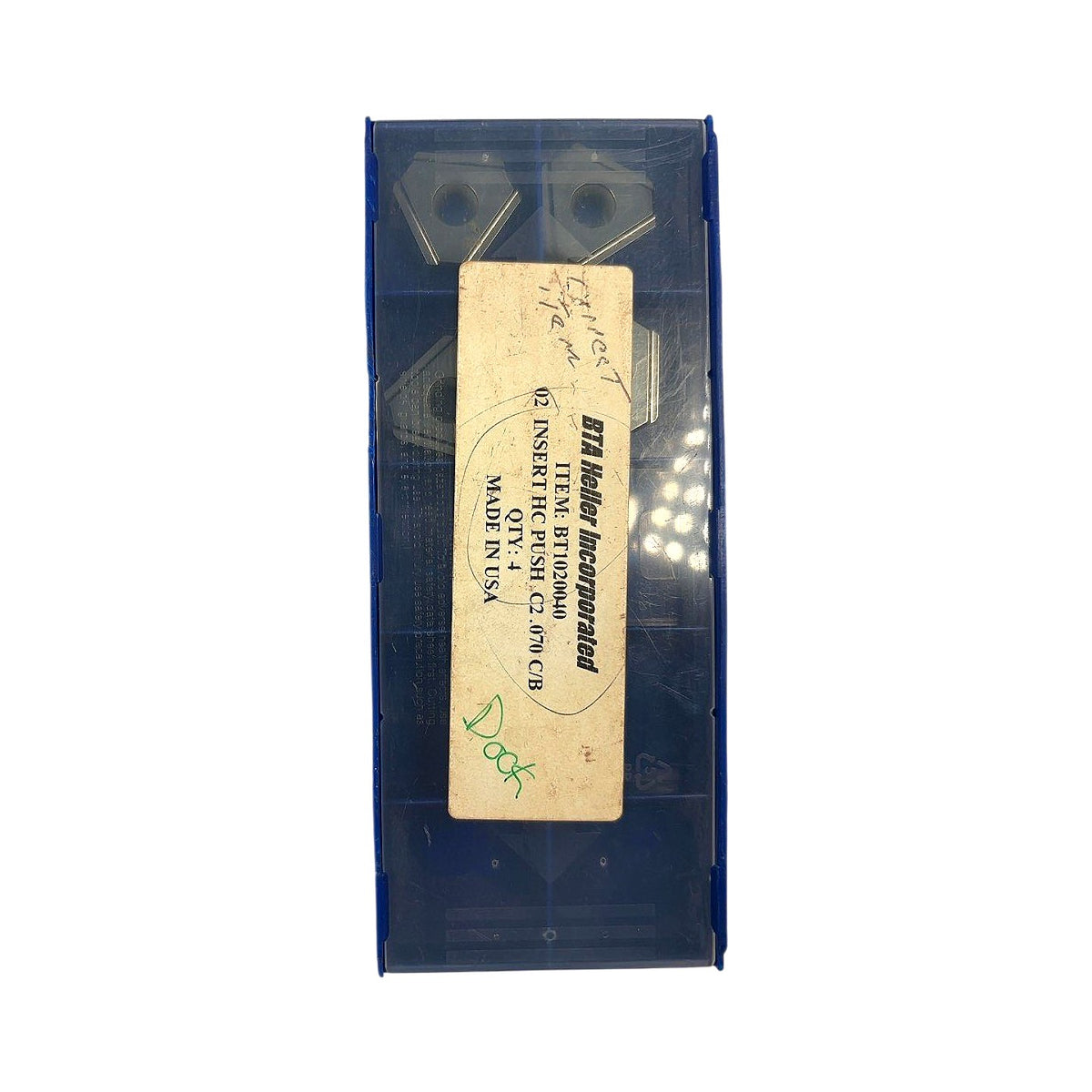 BTA Heller BT1020040 carbide milling insert