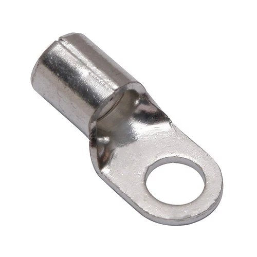 Burndy YAD6CM6E14 #6 AWG 1/4in uninsulated ring terminal lug