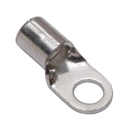 Burndy YAD6CM6E14 #6 AWG 1/4in uninsulated ring terminal lug
