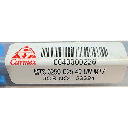 Carmex MTS 0250 C25 40 UN MT7 carbide thread milling cutter