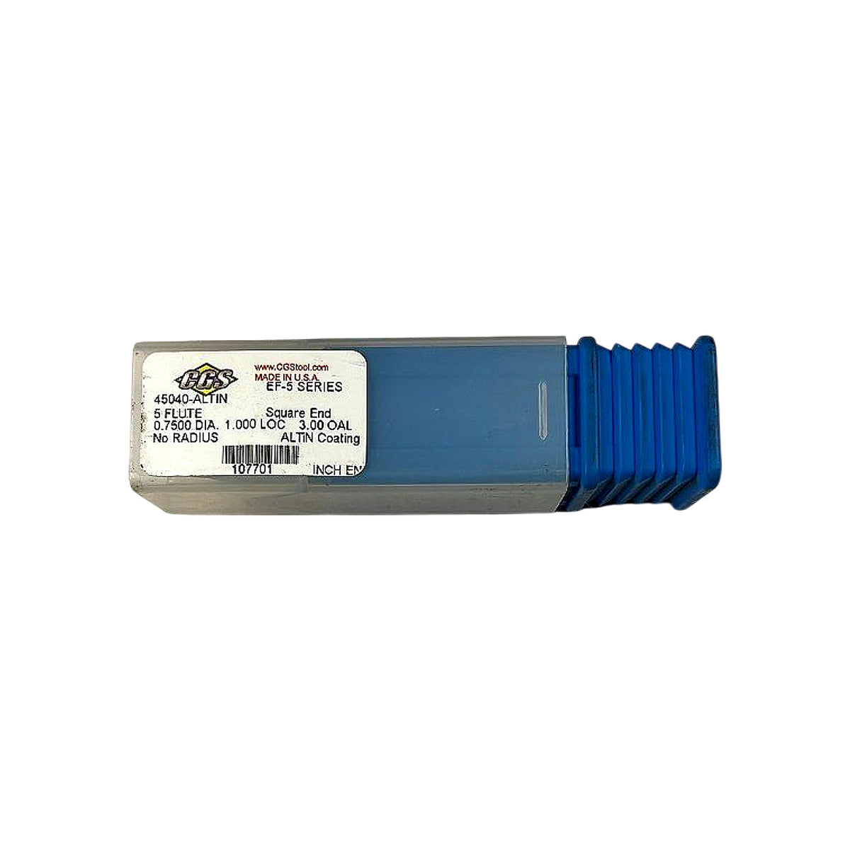 CGS 45040-ALTIN solid carbide end mill