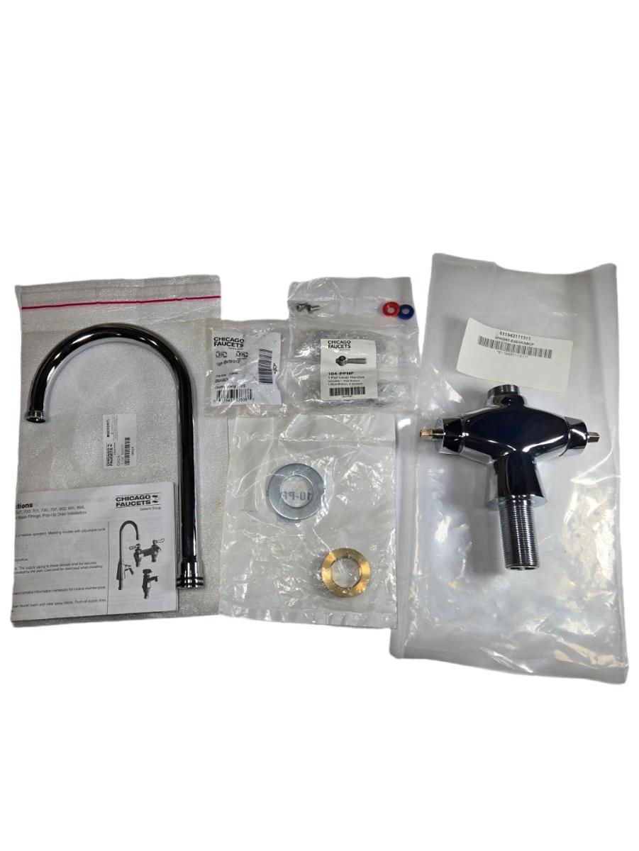 Chicago Faucets 50-E35-XKABCP commercial deck-mount faucet