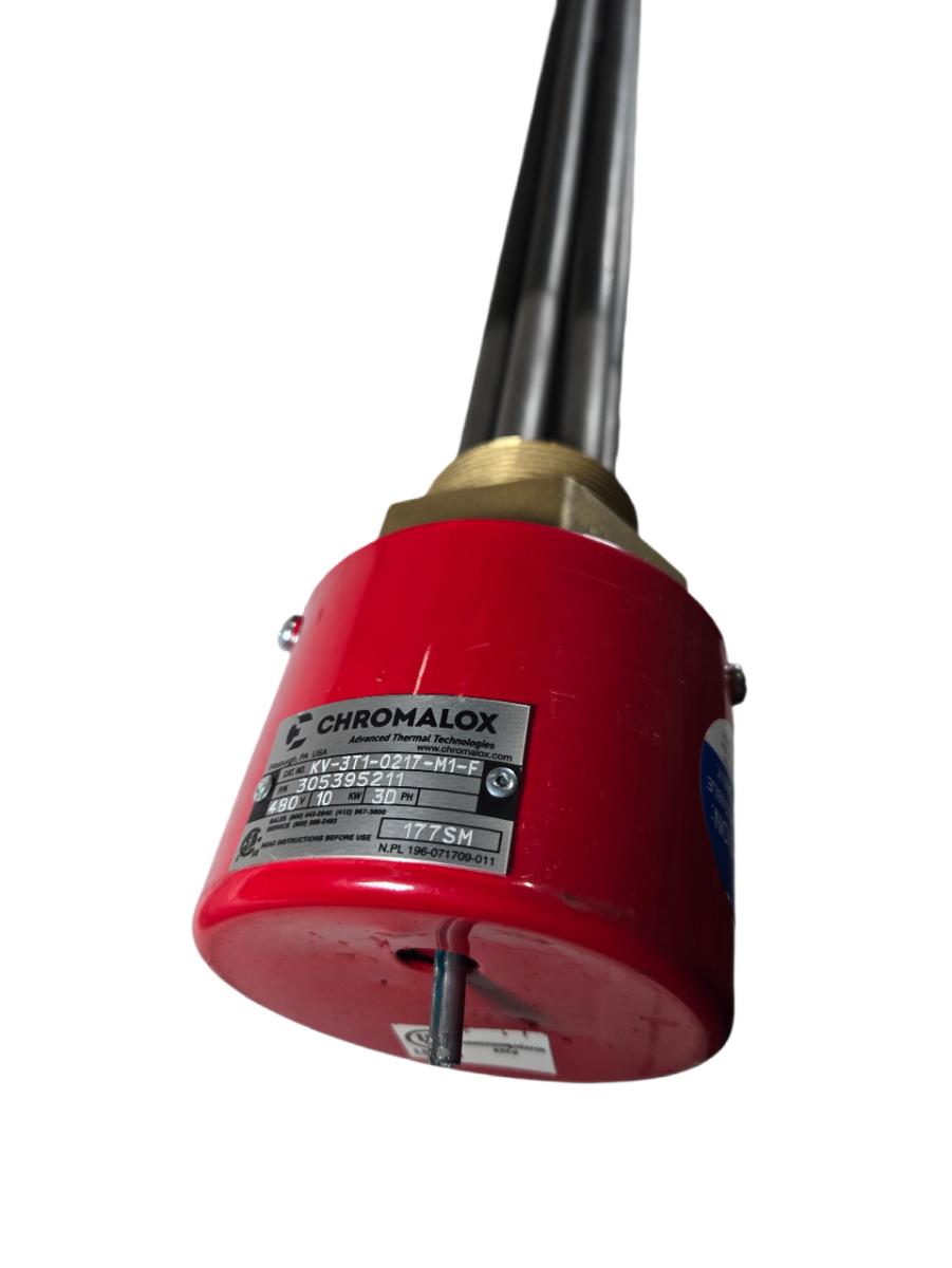 Chromalox KV-3T1-0217-M1-F pipe plug immersion heater