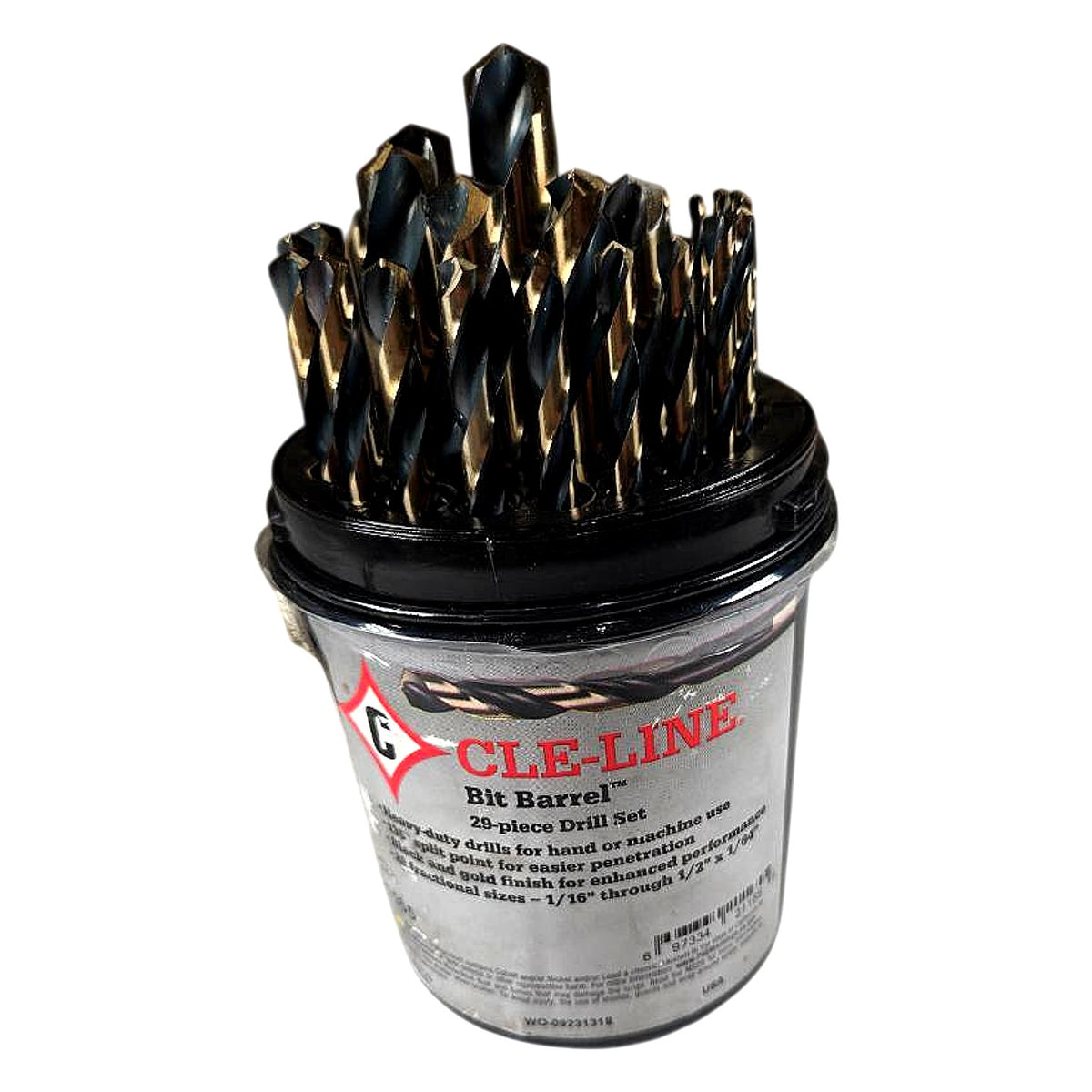 CLE-LINE C21165 HSS jobber drill bit set