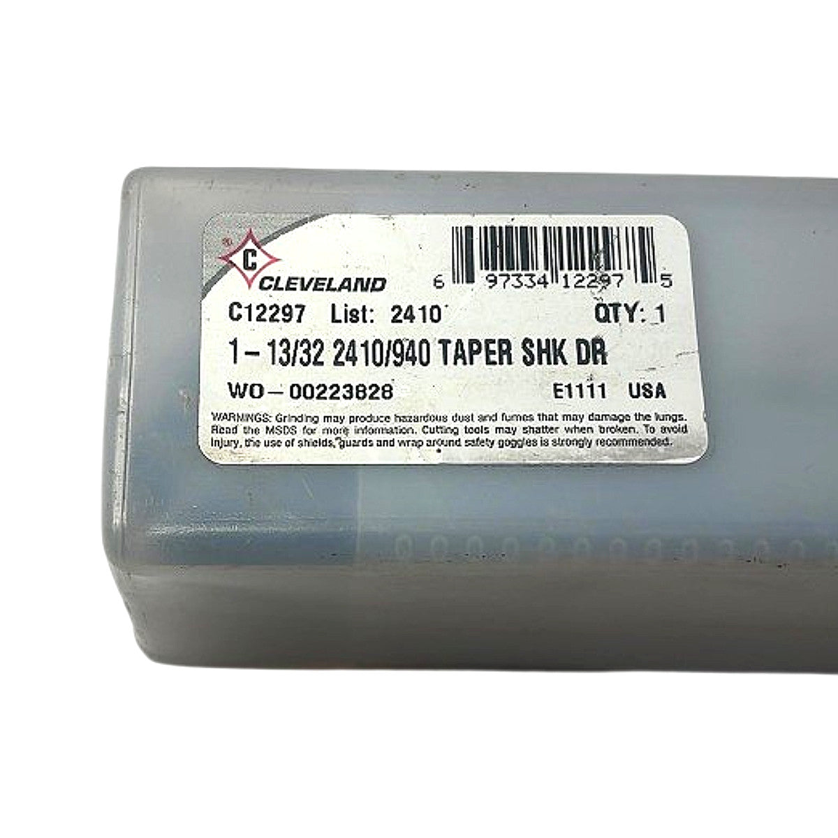 Cleveland C12297 1-13/32 in HSS taper shank drill bit