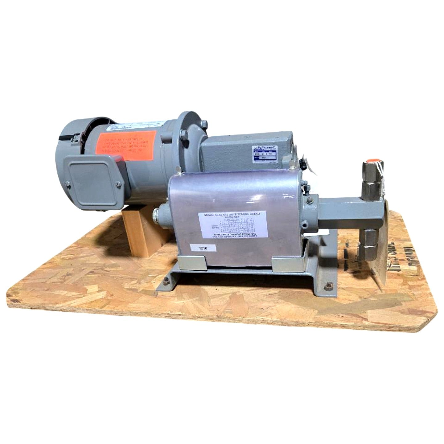 Cleveland ICHS 21 D 100 motor-driven piston pump