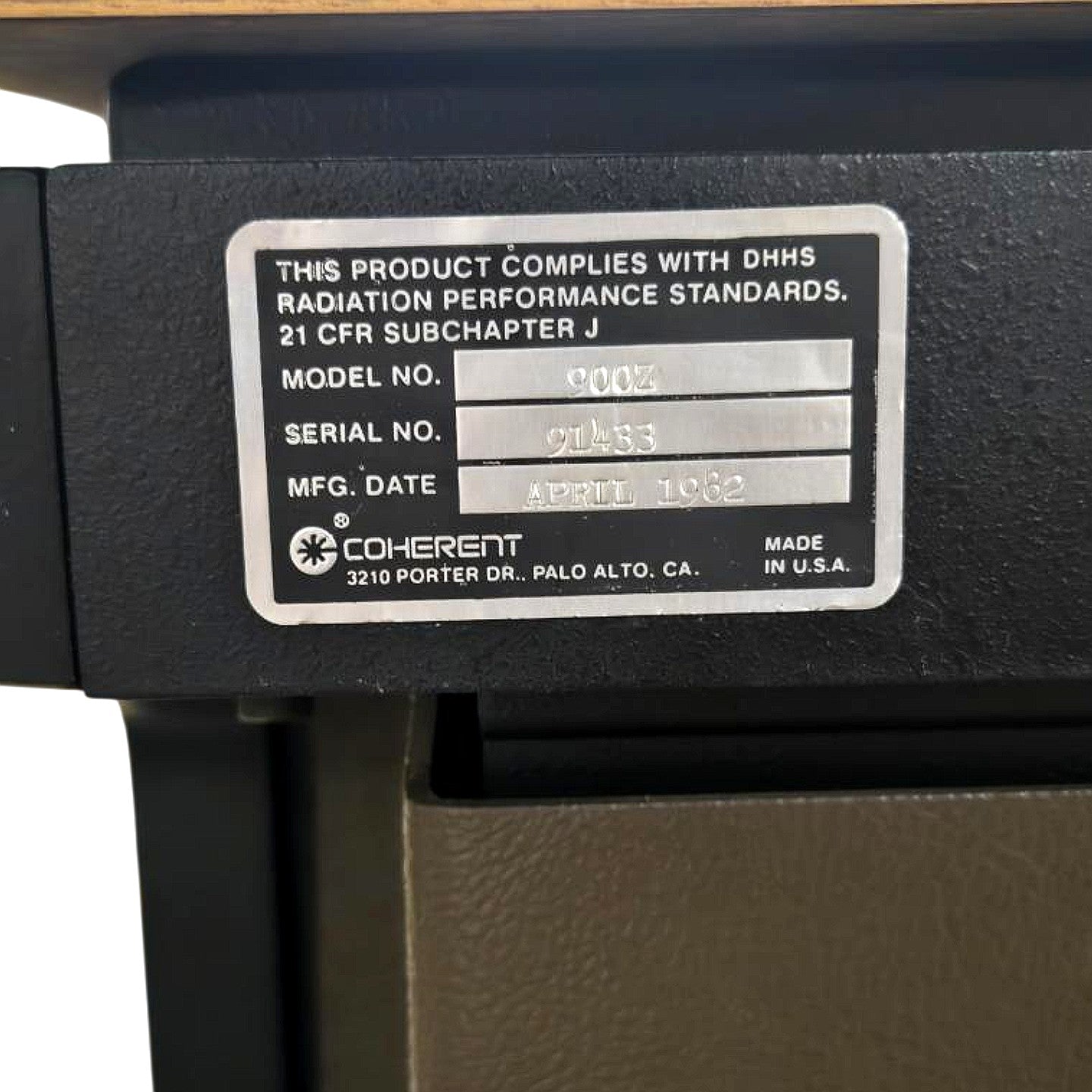 Coherent 900Z Argon Laser Photocoagulator
