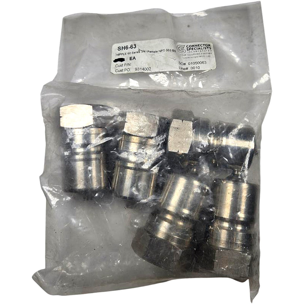 Connector SH6-63 hydraulic quick-connect nipple