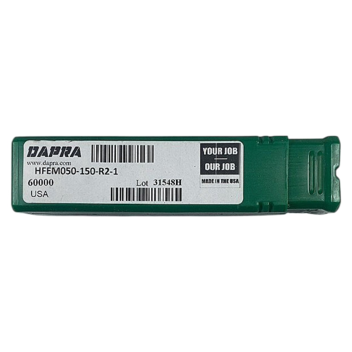 Dapra HFEM050-150-R2-1 1/2in 2-Flute indexable ball nose end mill