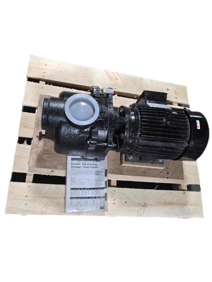 Dayton 12N809 self-priming centrifugal trash pump