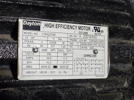 Dayton 12N809 self-priming centrifugal trash pump