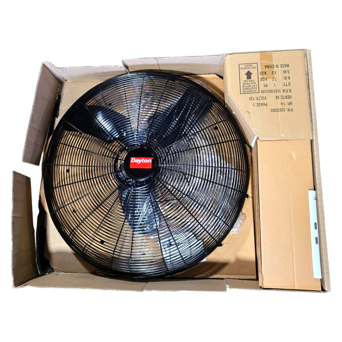 Dayton 2RDZ9 oscillating wall mount fan