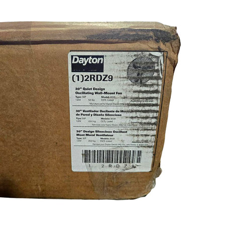 Dayton 2RDZ9 oscillating wall mount fan