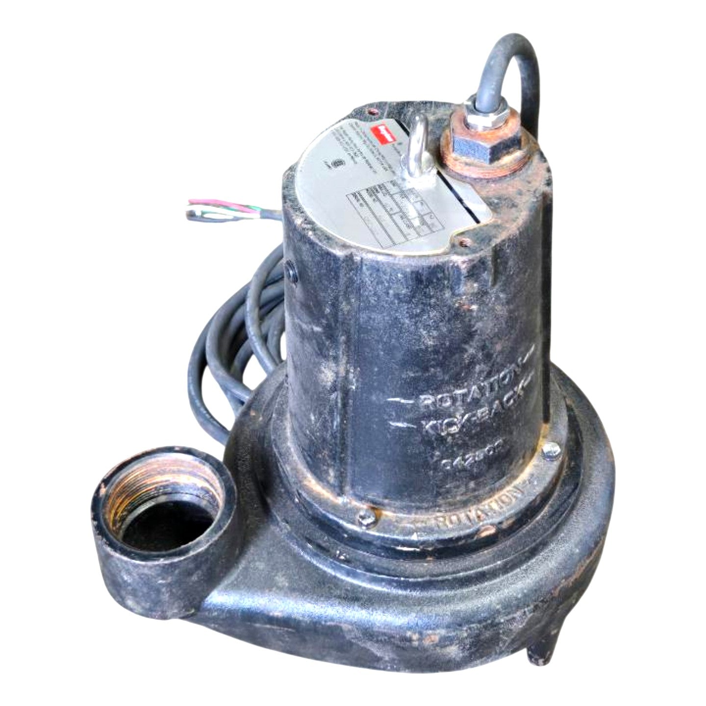 Dayton 4LE18 submersible sewage ejector pump