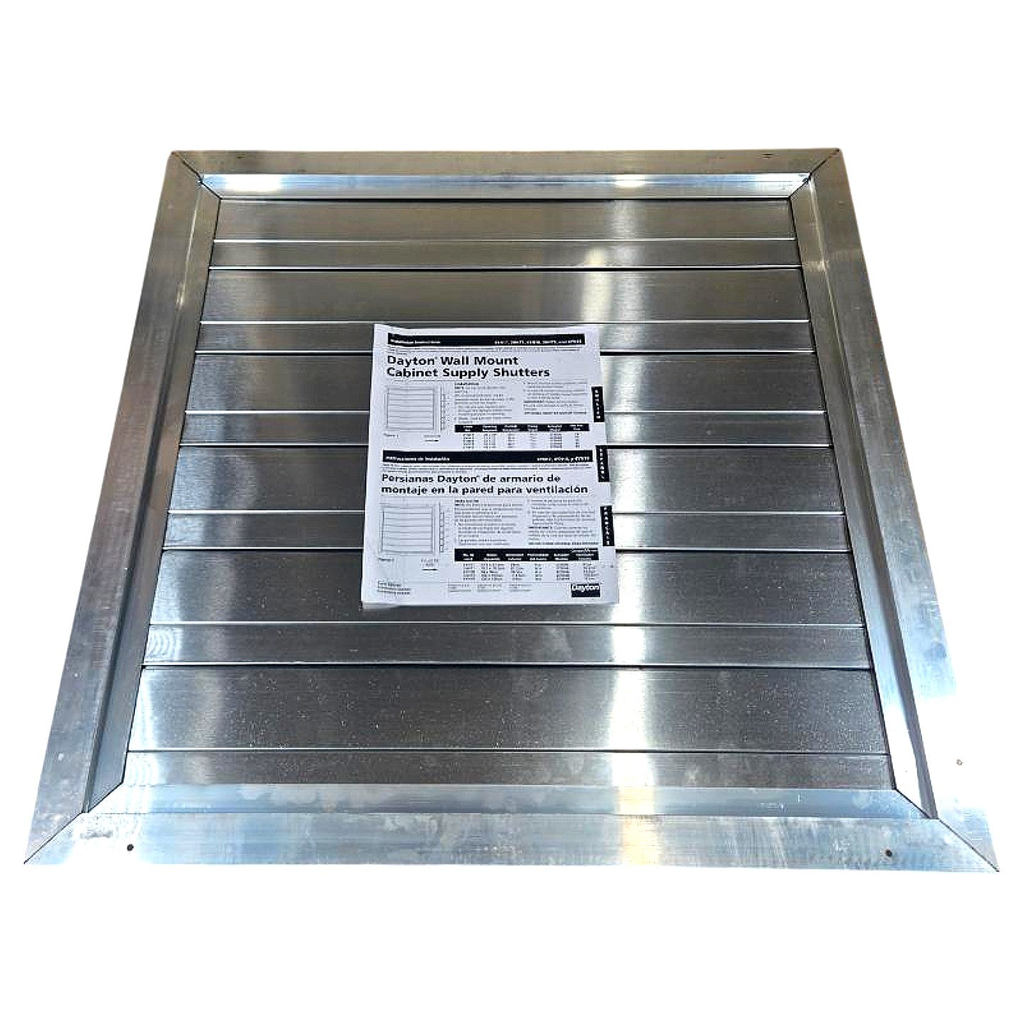 Dayton 5NKN6 wall mount shutter damper