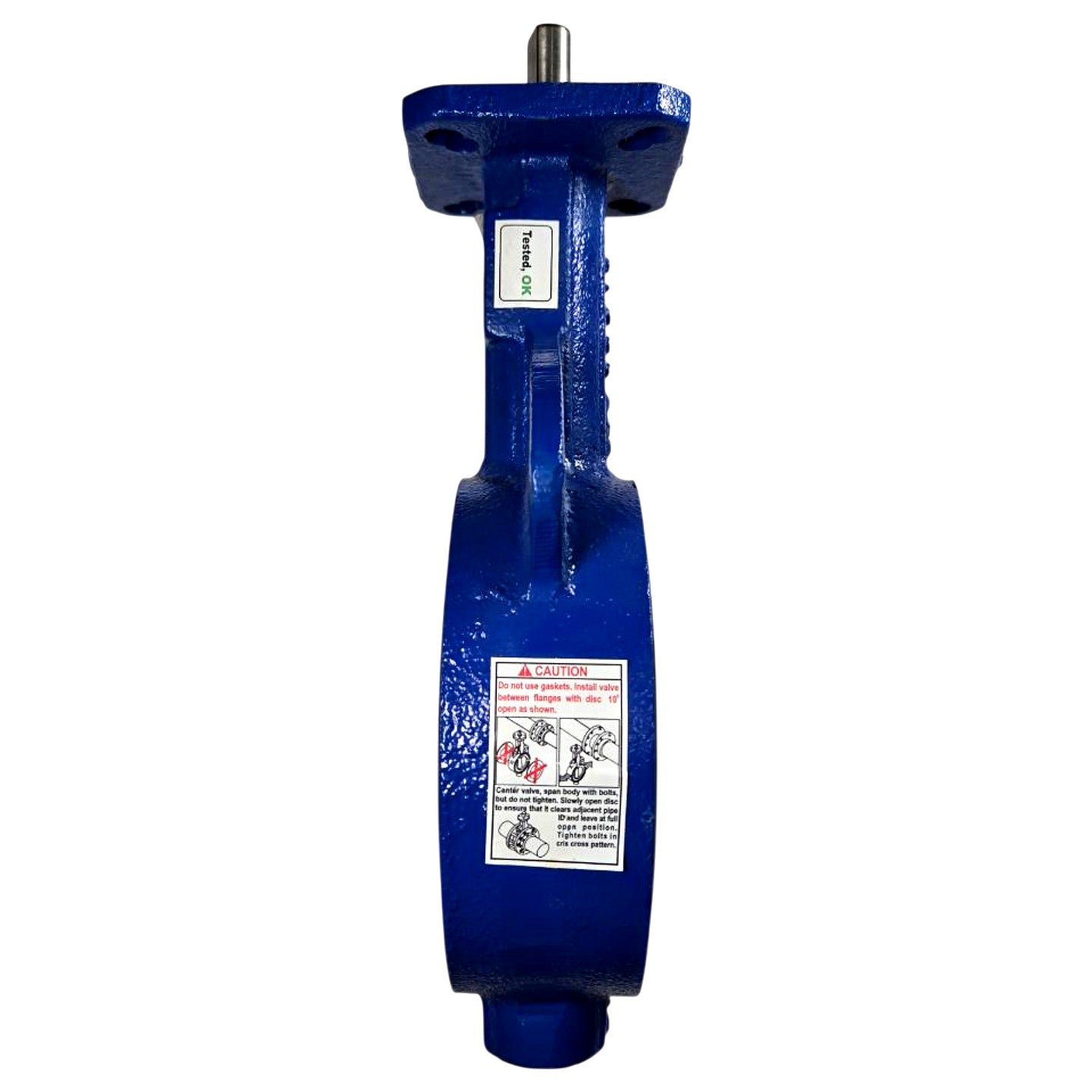 DelVal 50040241B1B0 4" wafer butterfly valve