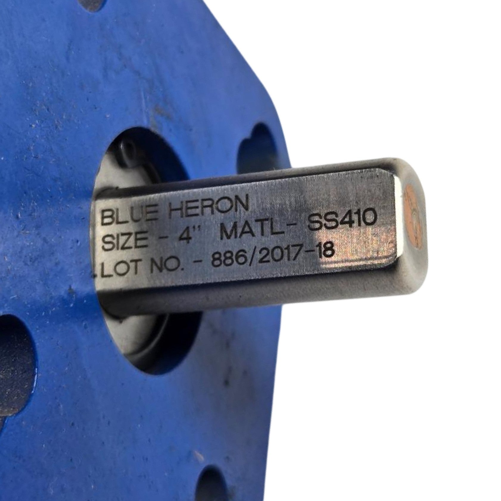 DelVal 50040241B1B0 4" wafer butterfly valve