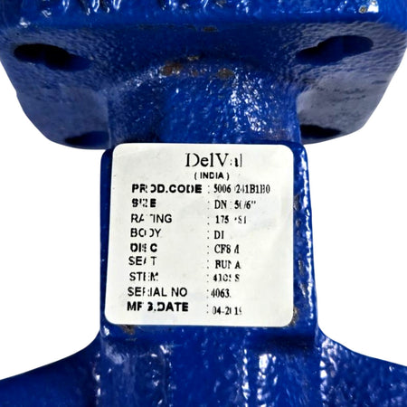 DelVal 50060241B1B0 6" Wafer Butterfly Valve