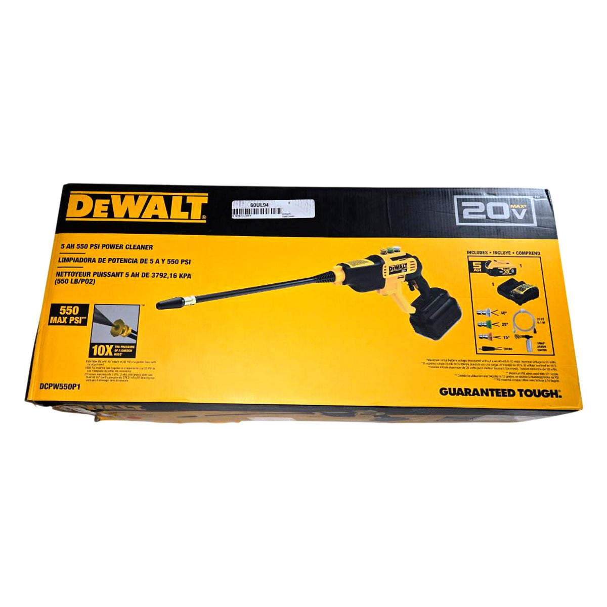 Dewalt DCPW550P1 cordless power cleaner kit