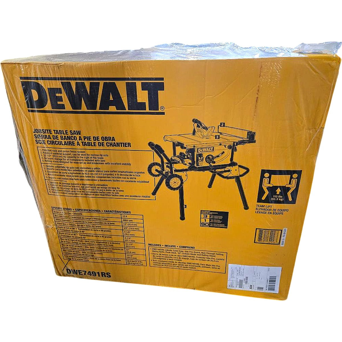 DeWalt DWE7491RS Jobsite Table Saw