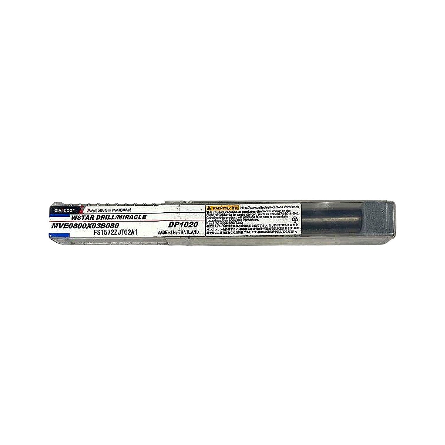 DIA Edge Mitsubishi MVE0800X03S080 DP1020 8mm solid carbide drill