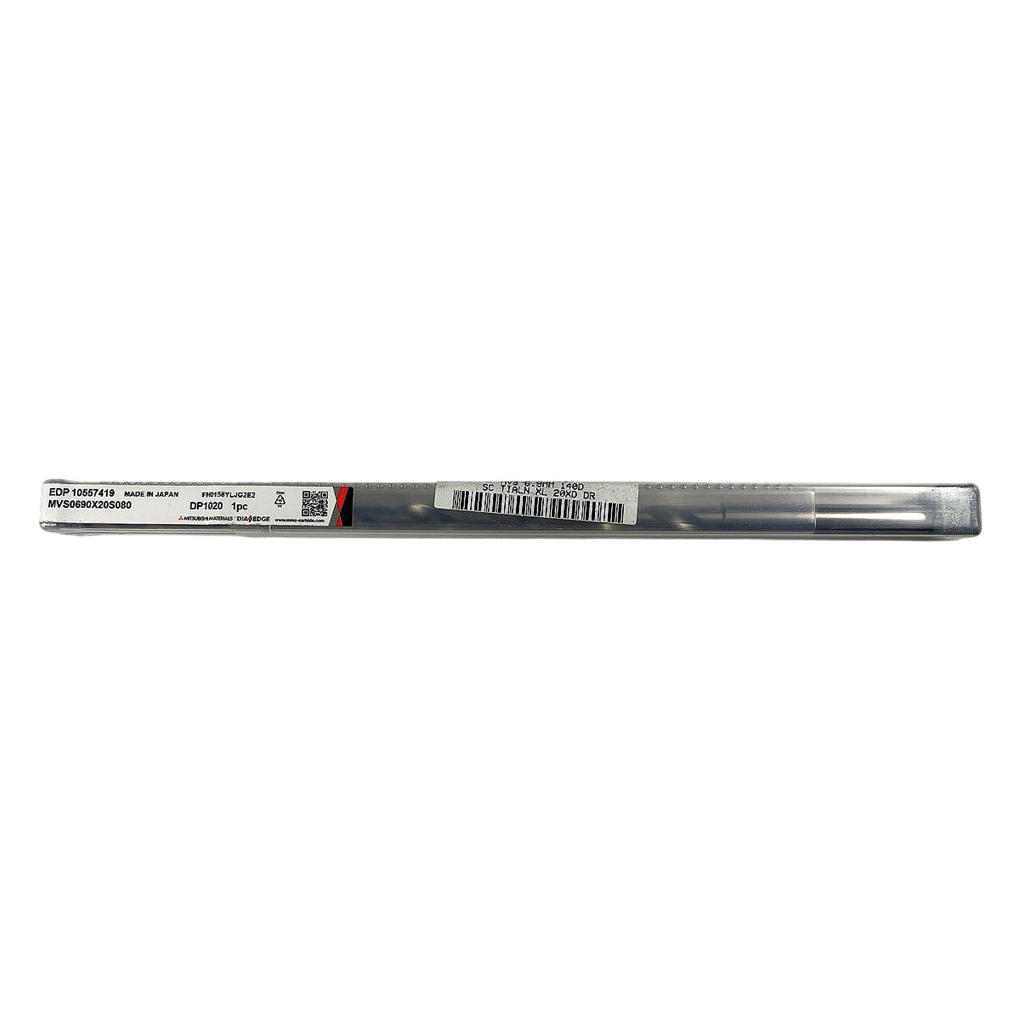 Dia Edge Mitsubishi MVS0690X20S080 solid carbide drill bit