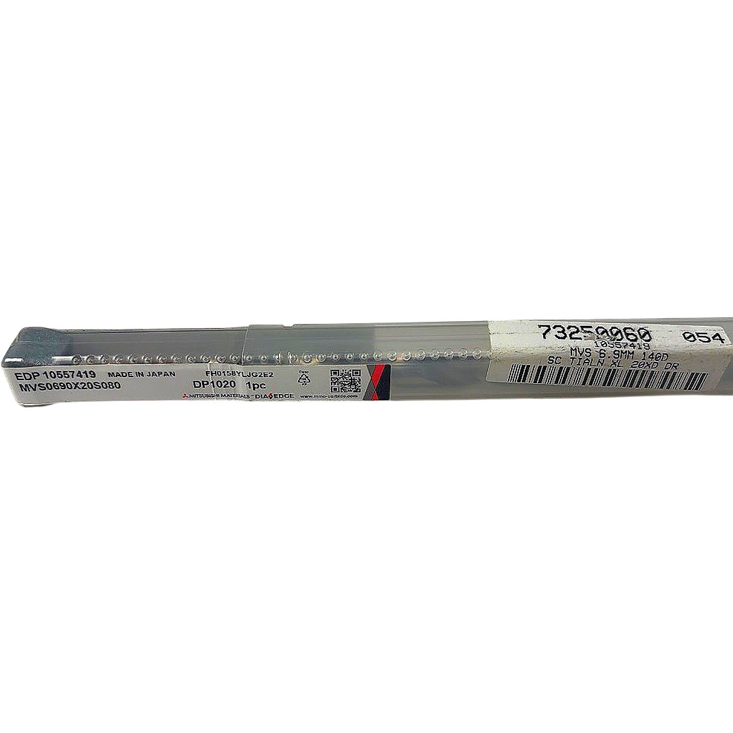 Dia Edge Mitsubishi MVS0690X20S080 solid carbide drill bit