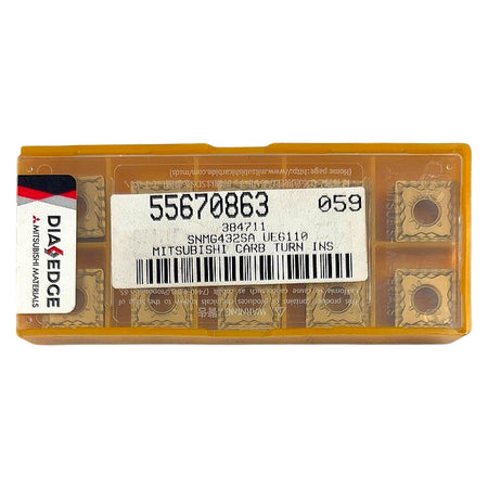 Dia Edge Mitsubishi SNMG120408-SA UE6110 CVD carbide turning insert