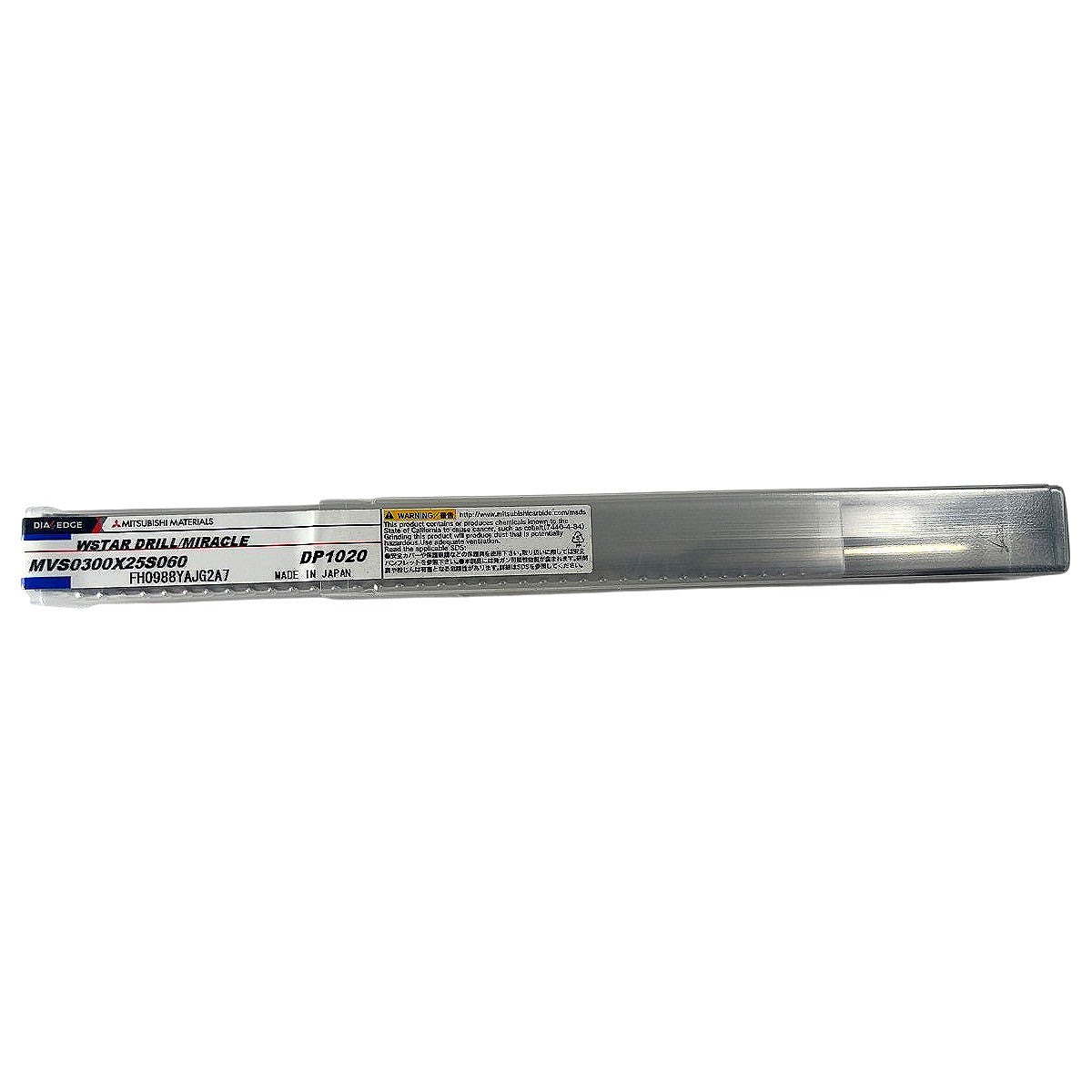 Dia Edge MVS0300X25S060 carbide twist drill