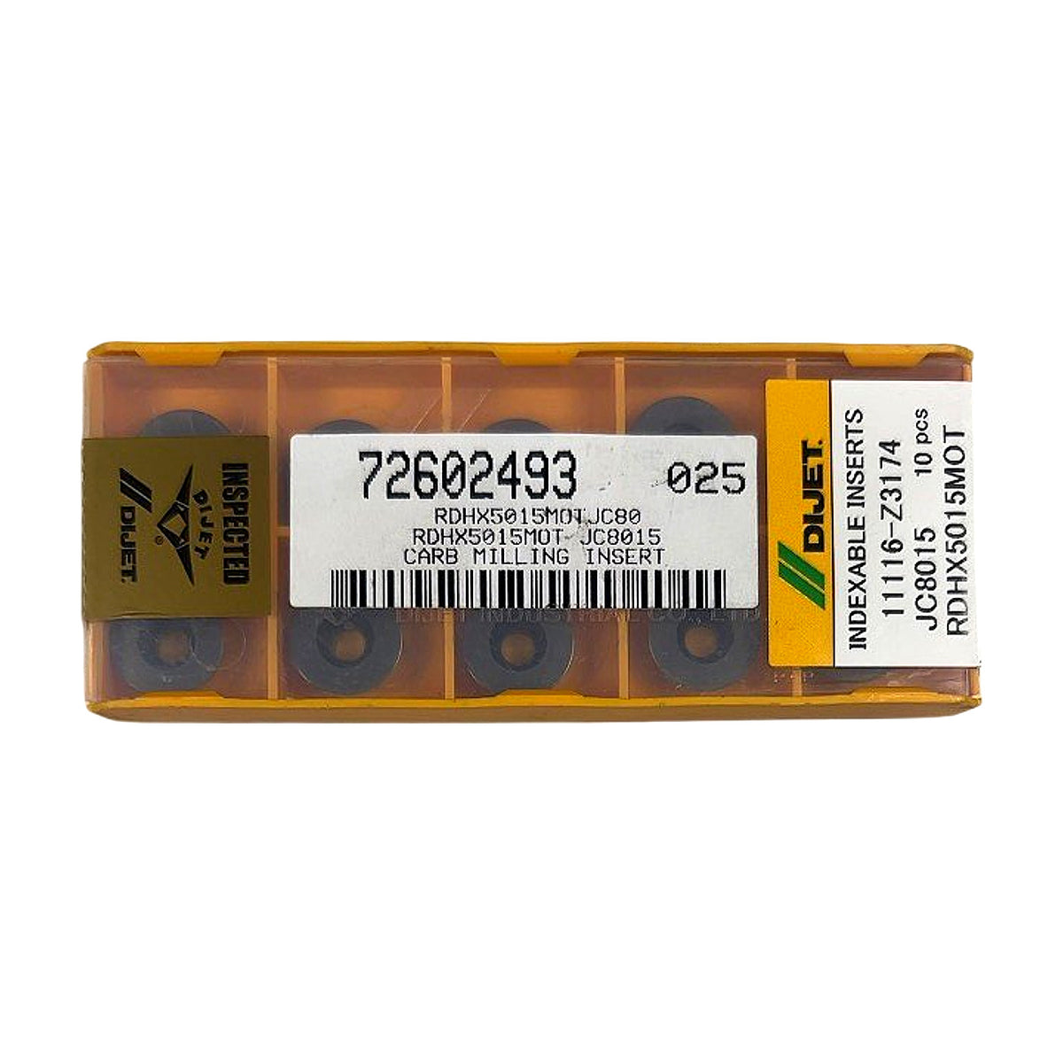 Dijet RDHX5015MOT carbide milling insert