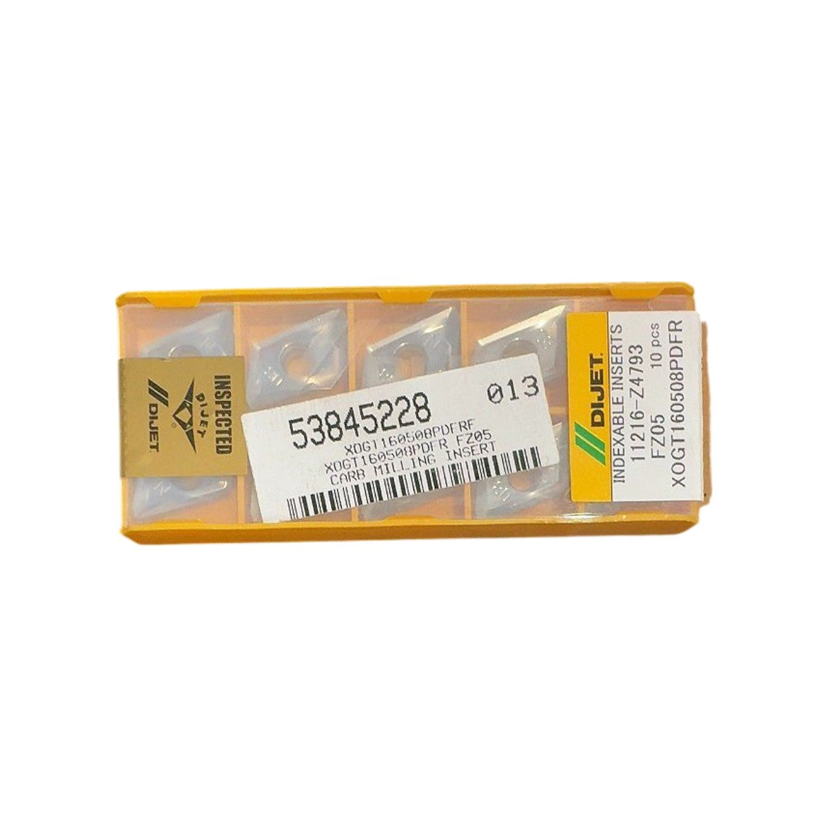 DiJet XOGT160508PDFR carbide milling insert