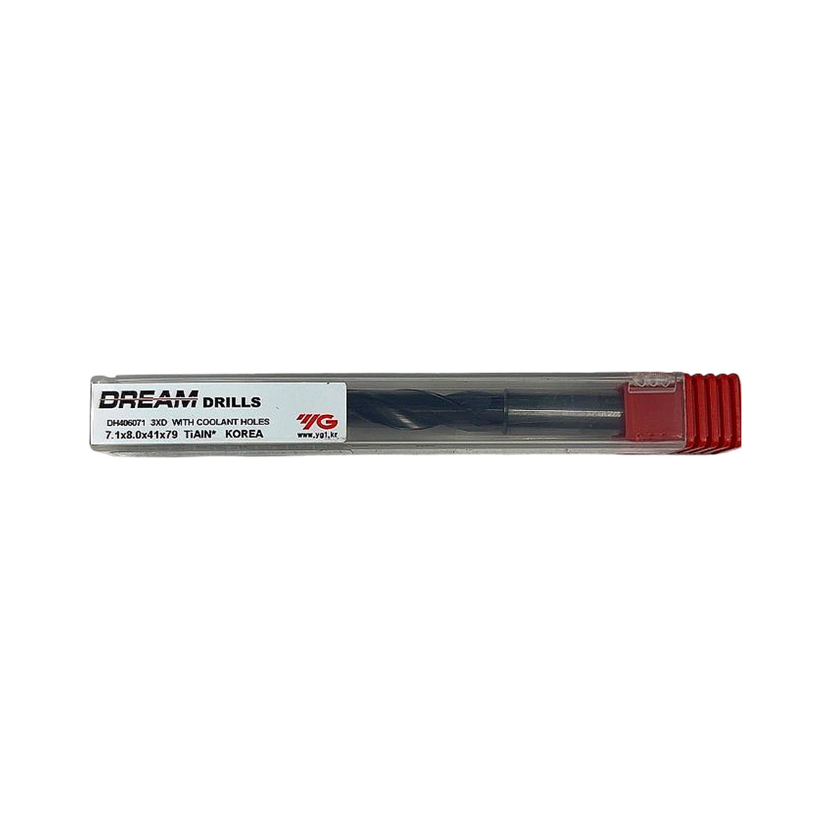 Dream Drills YG-1 DH406071 7.1mm 3xD solid carbide coolant-through drill