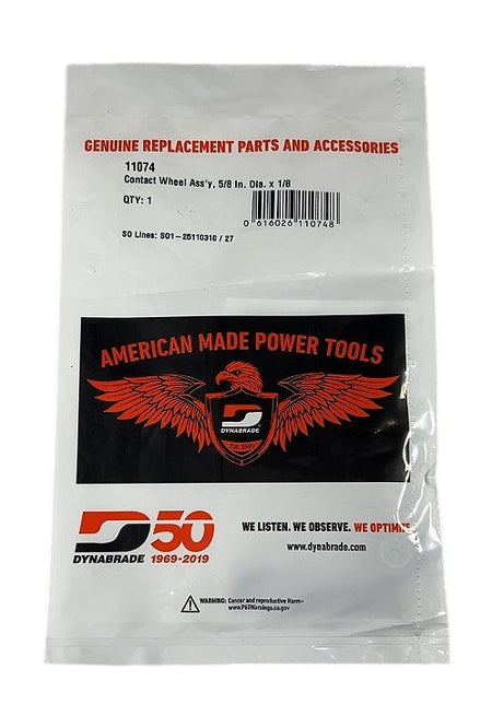 Dynabrade 11074 abrasive belt contact wheel