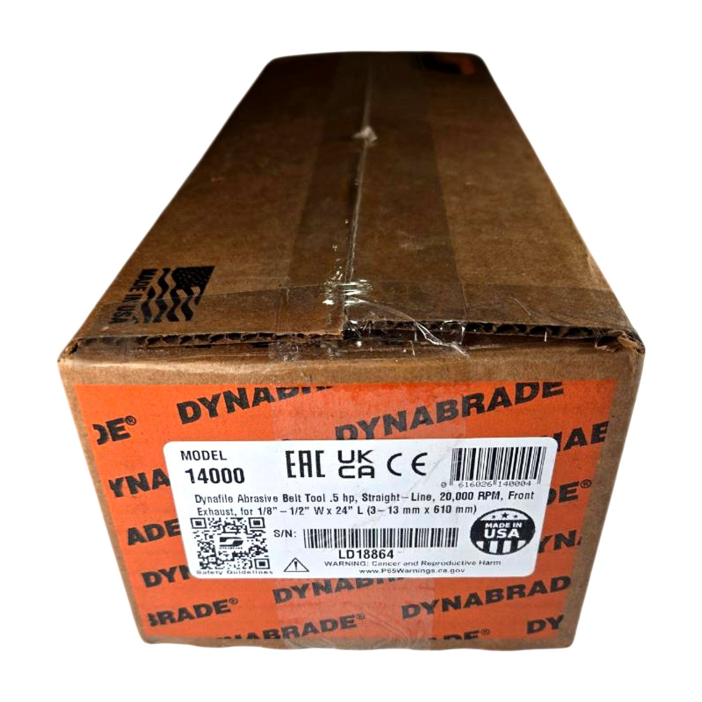 Dynabrade 14000 pneumatic abrasive belt filer