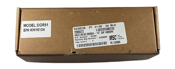 Dynabrade DGR51 right angle air die grinder