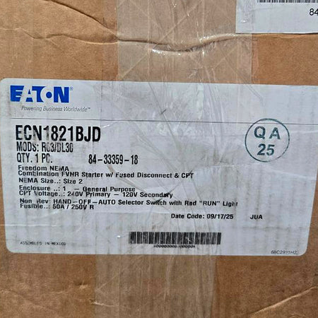 Eaton ECN1821BJD-R63/D Combination Motor Starter