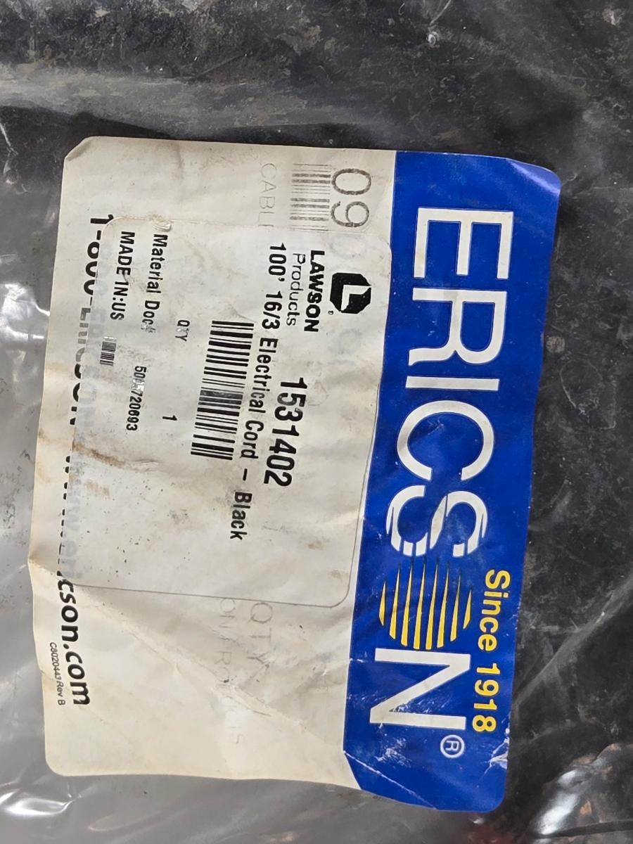 Ericson 1531402 portable electrical cord