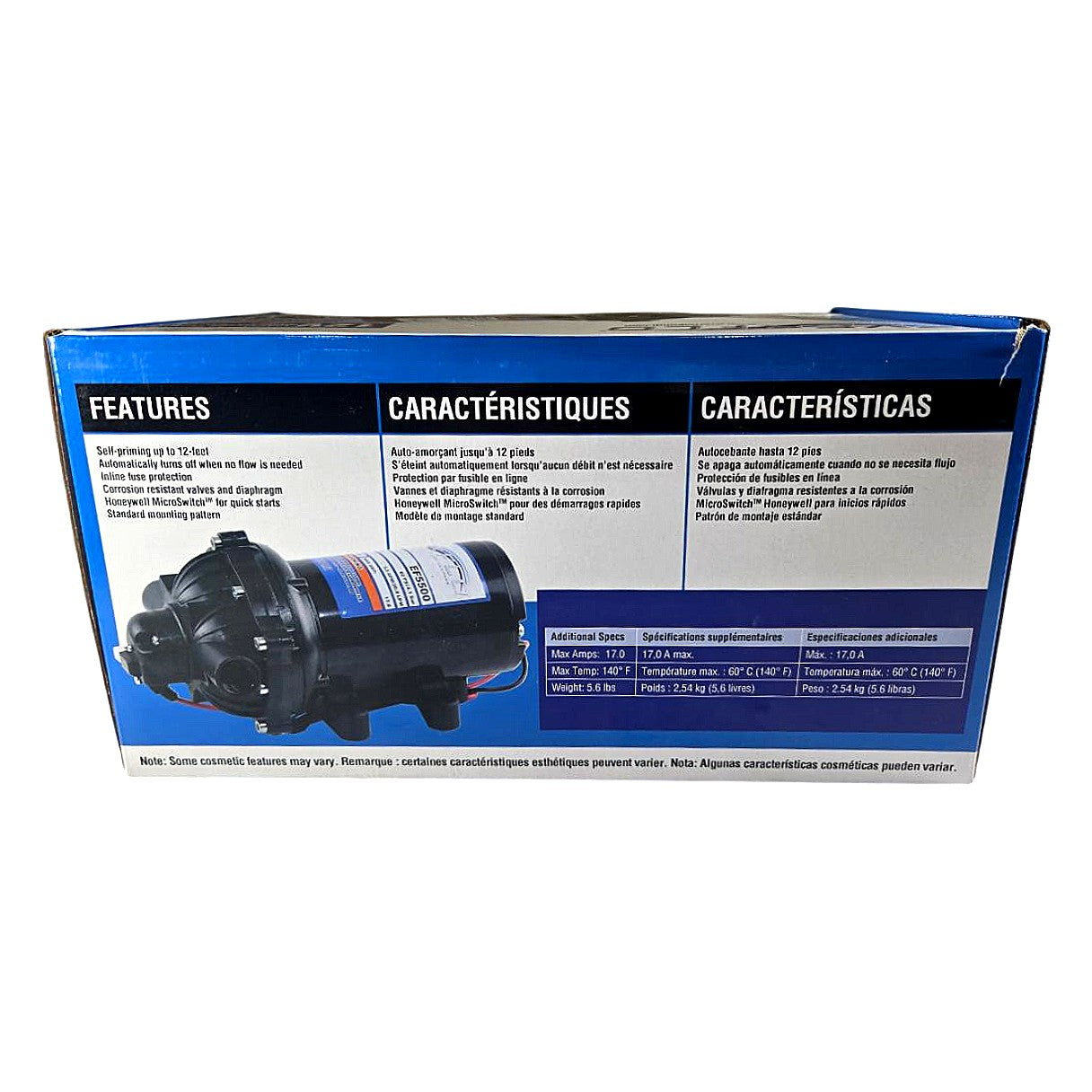 Everflo EF5500-BOX diaphragm sprayer pump