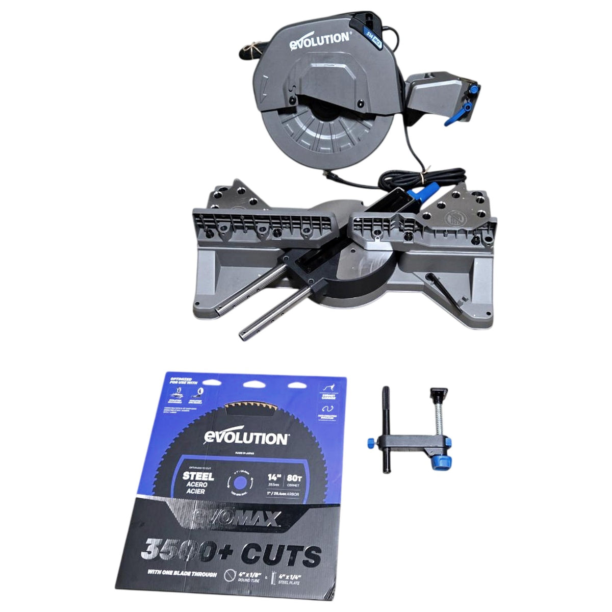 EVOLUTION 102-0004A metal cutting mitering chop saw