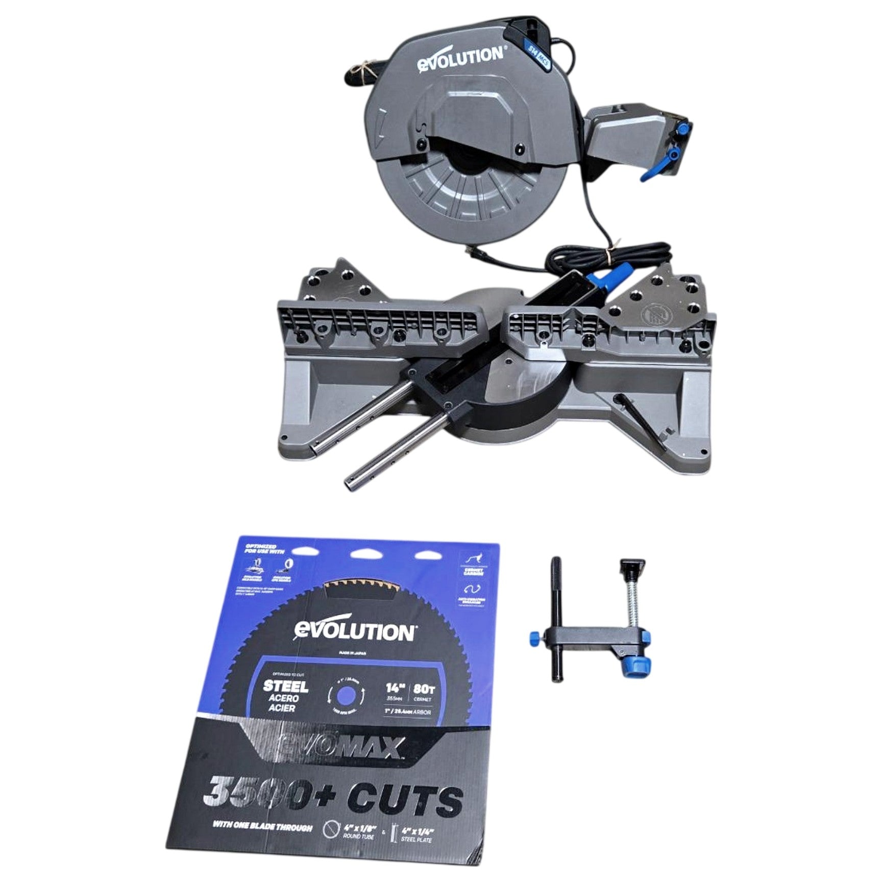 EVOLUTION 102-0004A metal cutting mitering chop saw