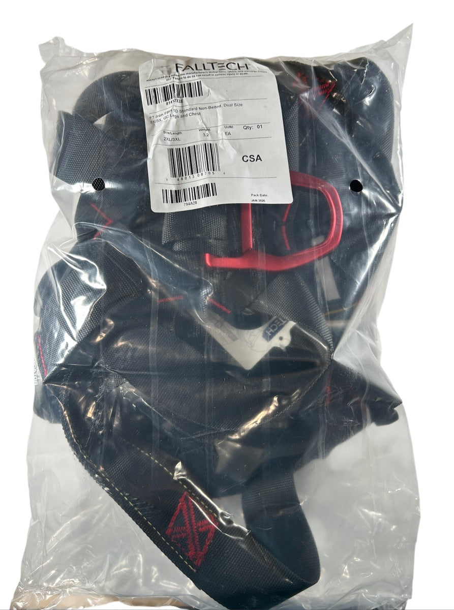 FallTech 81412X3X full body fall arrest harness