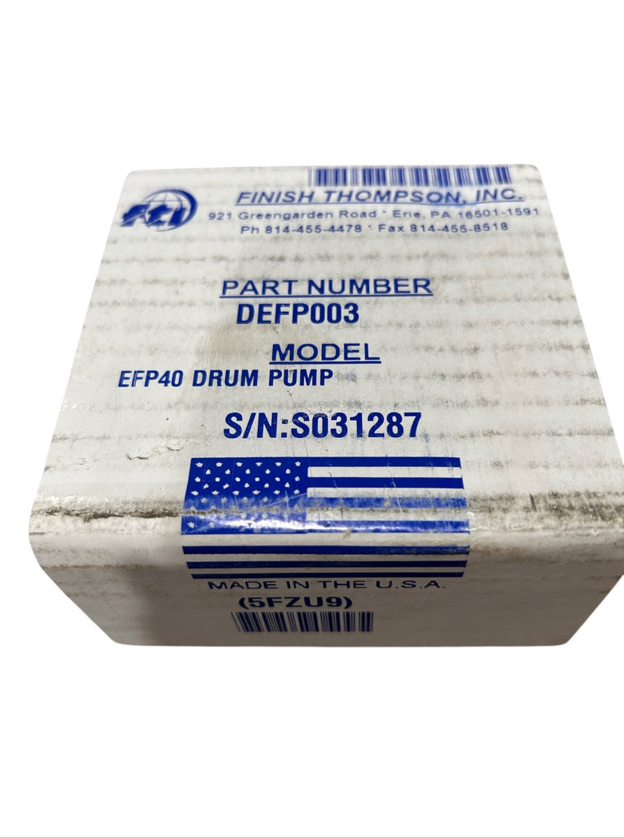 Finish Thompson EFP-40 Pump Only electric drum pump